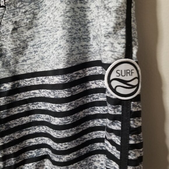 Surf 90 Degree by Reflex Gray Black Board Surf Shorts Men's Large - Picture 6 of 6